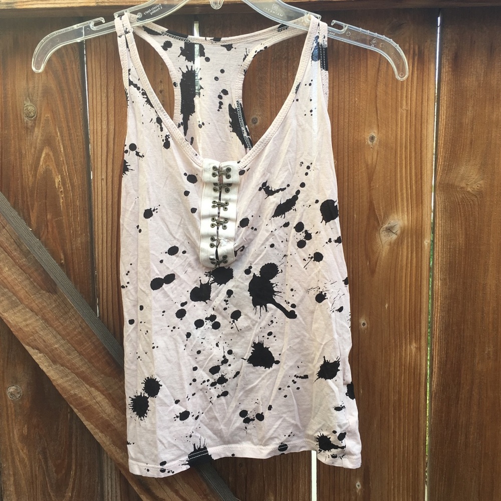 Paint Splatter wifebeater tank - M
